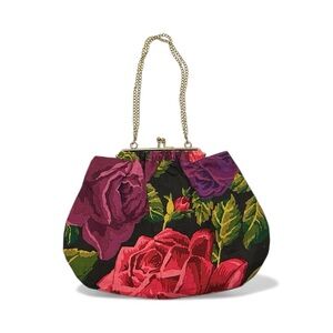 HANDMADE by local artist! ✨✨Floral Chain Strap Women's Bag